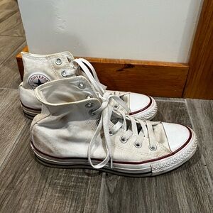 Converse White High-Top Sneakers